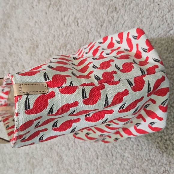 Kate Spade Red and Cream Toucan Print Tote Bag - Picture 11 of 15
